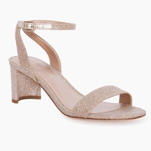 New! Pelle Moda MOIRA 2 LOW BLOCK HEEL - Metallic GOLD